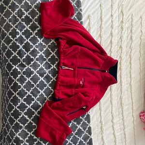 Vintage Ralph Lauren cropped half zip sweater. One size fits all.